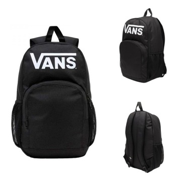 МОДНЫЙ И ВМЕСТИТЕЛЬНЫЙ СПОРТИВНО-ШКОЛЬНЫЙ РЮКЗАК VANS, ЧЕРНЫЙ 28 Л, МОЛОДЕЖНАЯ КЛАССИКА