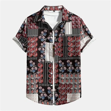 HAWAIIAN KOSZULA męskie koszule w stylu Casual w