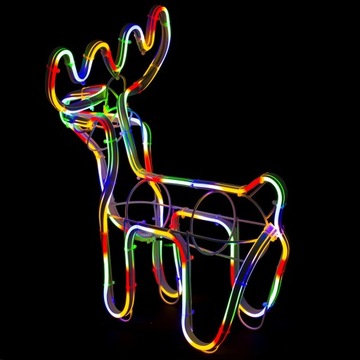 СВЕТЯЩИЙСЯ СВЕТОДИОДНЫЙ РОЖДЕСТВЕНСКИЙ ОЛЕНЬ ЦВЕТНОЕ УКРАШЕНИЕ НАРУЖНОЕ ОСВЕЩЕНИЕ