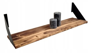 ПОЛКА НАСТЕННАЯ МЕТАЛЛИЧЕСКАЯ ПОДВЕСНАЯ LOFT 80см