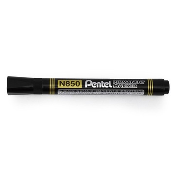 Перманентный маркер PENTEL N850 BLACK с круглым наконечником