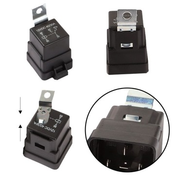 ЖГУТ РЕЛЕ ГЕРМЕТИЧНЫЙ ОСНОВАНИЕ 5-КОНТАКТНАЯ РОЗЕТКА 3 ШТ. 12 В 40 А