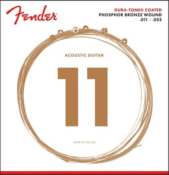 FENDER 860CL Dura-tone struny do akustyka 11-52