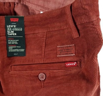 Męskie sztruksy Levi's -XX Chino -171990058 oryg. Levis nowa kol. - W36/L32