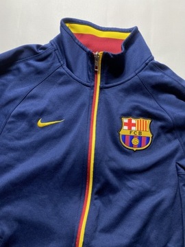 NIKE FC BARCELONA BARCA oryginalna rozpinana granatowa bluza rozmiar S