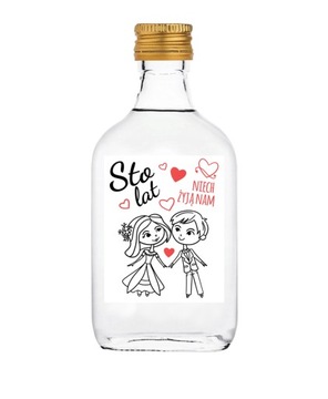 Мини-наклейки Wedding Vodka 100мл 65шт+3 БЕСПЛАТНО!