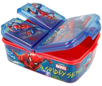Multibox na przekąski Spiderman Grafiti z 3 przegródkami