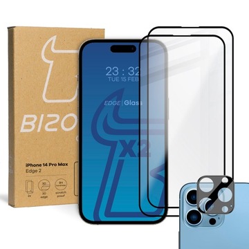 2x Szkło + szybka na aparat do iPhone 14 Pro Max