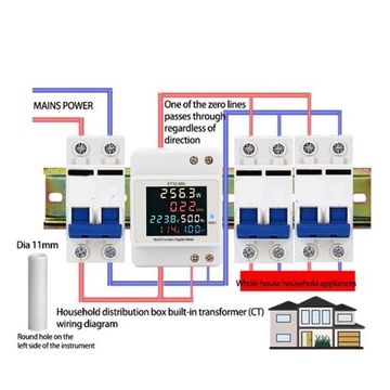 Высокая точность счетчика ватт-часов поддерживает однофазную мощность 22 кВт O7