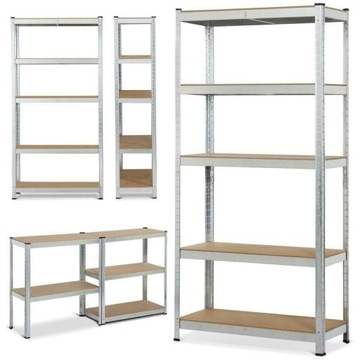 СТЕЛЛАЖ ИЗ ОЦИНКОВАННОГО МЕТАЛЛА 200x100x50CM 3IN1