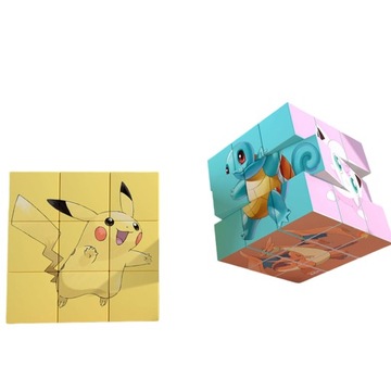 POKEMON Logic Cube Пикачу-головоломка для составления подарка для детей