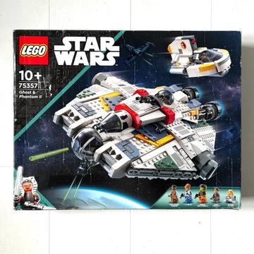 Puste pudełko od zestawu LEGO STAR WARS Duch i Upiór II 75357 bez klocków