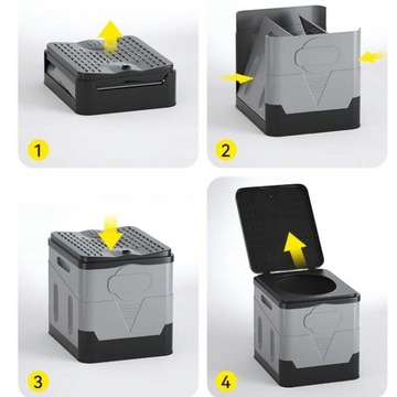 ТУАЛЕТ НА УЛИЦЕ СКЛАДНОЙ ПОРТАТИВНЫЙ АВТОМОБИЛЬ ПУТЕШЕСТВЕННЫЙ КЕМПИНГ 20л 200КГ