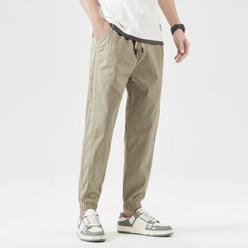 OUSSYU Brand Autumn Cotton Ankle Length Pants Men