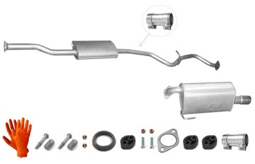 SUBARU LEGACY 2.0 (2003-) TŁUMIK ŚRODKOWY KOŃCOWY