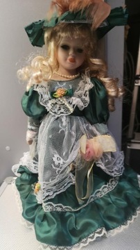 Hiszpańska lalka porcelanowa / z porcelany 30cm