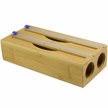 ОРГАНАЙЗЕР ПОДАЧА С БАМБУКОВЫМ РЕЗКОМ ДЛЯ АЛЮМИНИЕВОЙ ПИЩЕВОЙ ФОЛЬГИ