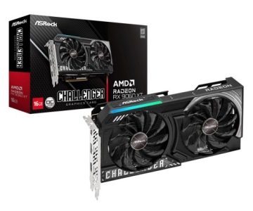 Видеокарта AMD ASRock Radeon RX 9060 XT Challenger OC 16 ГБ GDDR6