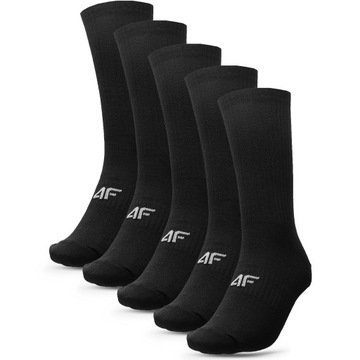 Мужские длинные спортивные носки 4F, хлопок, 5 шт.