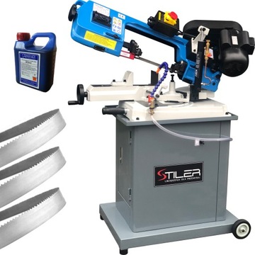 PIŁA TAŚMOWA DO METALU PRZECINARKA STILER 128HDRA 400V CHŁODZENIE + 3 TAŚMY