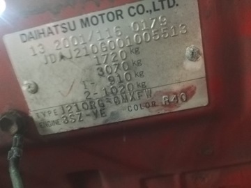 VÍKO KUFRU ZADNÍ DAIHATSU TERIOS II R40