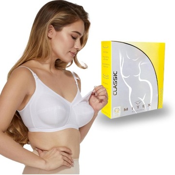 Biustonosz do karmienia bawełniany Mitex milky 75F