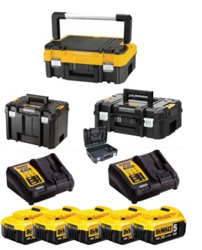 КОМПЛЕКТ ИНСТРУМЕНТОВ DEWALT 7 шт. 18 В 5x5,0 Ач
