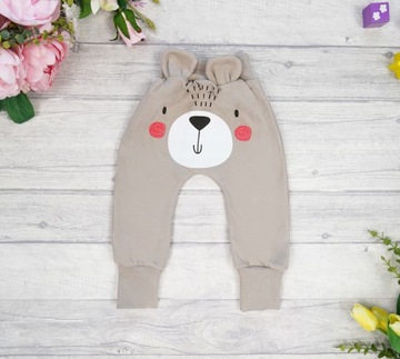 Брюки из песочного хлопка, BEAR, слипы, размер 110