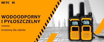 Сверхмощная радиостанция Retevis RB648, рации IP67, 2000 мАч, 3 км