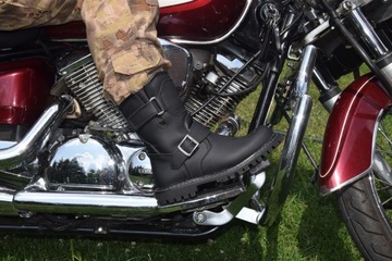 МОТОЦИКЛНАЯ ОБУВЬ КОЖАНАЯ ОБУВЬ ДЛЯ HARLEY CHOPER