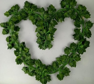 НАБОР ИСКУССТВЕННОГО ПЛЮЩА ХЕДЕРА МАЛЕНЬКИЙ ЛИСТ ИЗ 12 ПОДВЕСНЫХ УКРАШЕНИЙ