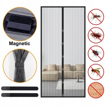 Magnetic Screen Door Curtain Anti-Mosquito Net Fly