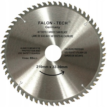 TARCZA DO CIĘCIA DREWNA WIDIA 210 / 30 T60 PRO