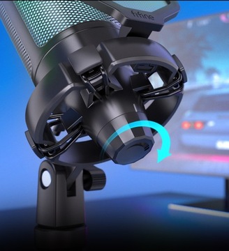 ЕМКОСТНЫЙ RGB-МИКРОФОН С USB-СВЕТОДИОДОМ ДЛЯ КОМПЬЮТЕРА