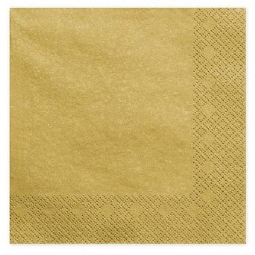 Serwetki AHA PAPIEROWE 33 x 33 cm 20 szt. ZŁOTY