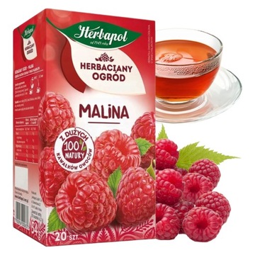 HERBAPOL herbaciany ogród HERBATA OWOCOWA MALINA 20 TOREBEK