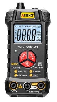 АВТОМАТИЧЕСКИЙ МУЛЬТИМЕТР ANENG M167+LED NCV
