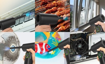 МОЩНЫЙ ЭЛЕКТРИЧЕСКИЙ ПЫЛЕСОС ВОЗДУХОДУВКА КОМПРЕССОР СЖАТОГО ВОЗДУХА AIR DUSTER