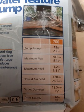 HOZELOCK CYPRIO 700 Насос для фонтана и пруда