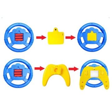 Имитация руля Toy U Base Желтый и Синий