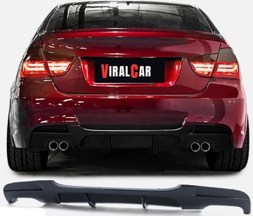 DYFUZOR SPOILER DOKŁADKA BMW E91 E90 CZARNY POŁYSK