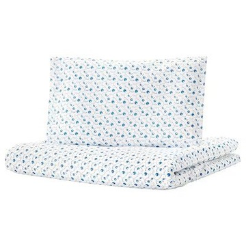 IKEA GULSPARV komplet pościeli 110x125 NIEBIESKI jagódki JAGODY