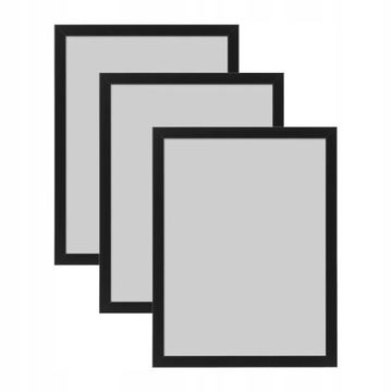 3 шт. Рамка ФИСКБО - черная 30х40 см.