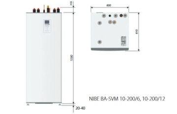 NIBE Split Pump Compact AMS 10-8 с регулятором
