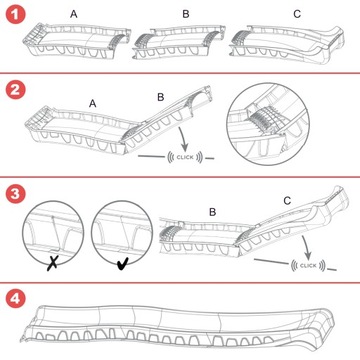 Zjeżdżalnia ogrodowa składana ślizg ślizgawka - czerwona