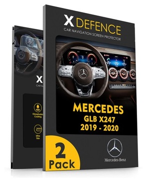 2w1 SZKŁO OCHRONNE NA NAWIGACJĘ EKRAN DO MERCEDES GLB X247 2019-2020