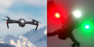 Универсальная светодиодная лампа для мотоцикла, велосипеда, дрона, USB 7-k, стробоскоп *2