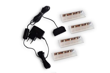4 punktowe oświetlenie LED KLIPEX zielona lampa