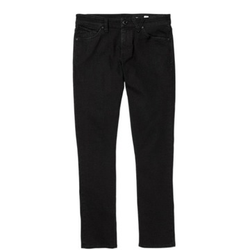 Spodnie męskie jeansowe VOLCOM czarne skinny zwężane W32