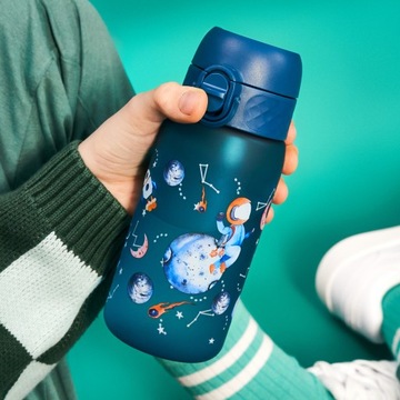 БУТЫЛКА ДОШКОЛЬНАЯ ШКОЛЬНАЯ ДЛЯ РЕБЕНКА КОСМОНАВТ ПЛАНЕТА ИОН8 0,35л